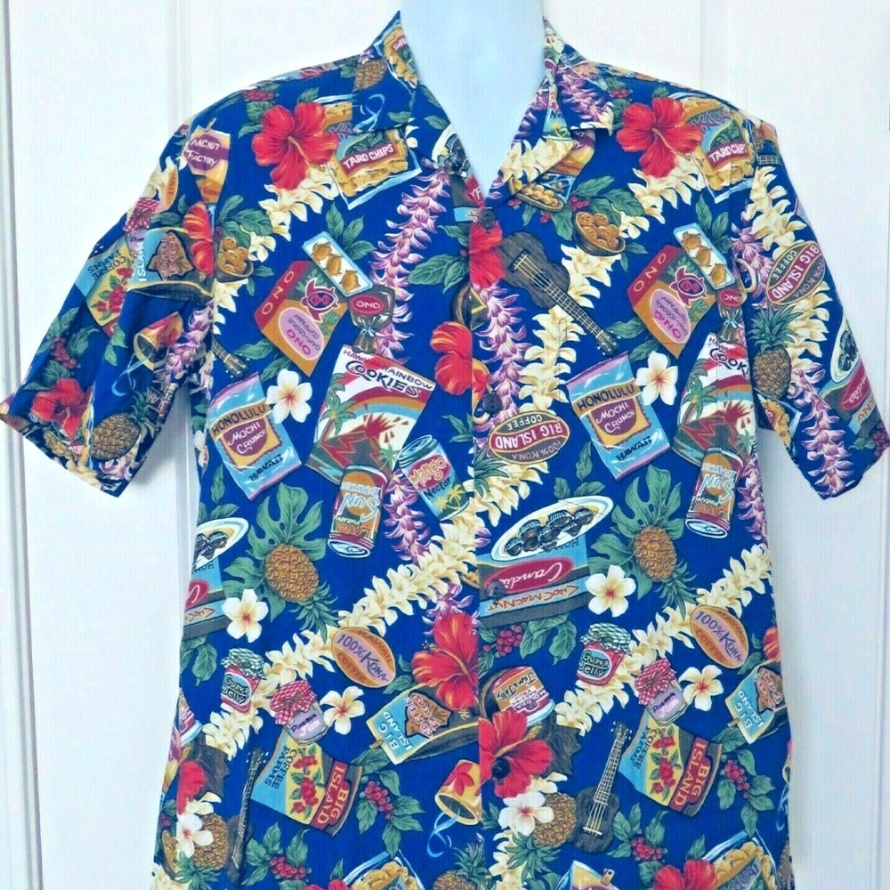 Royal Hawaiian Creations Shirt Floral Camp Sz L